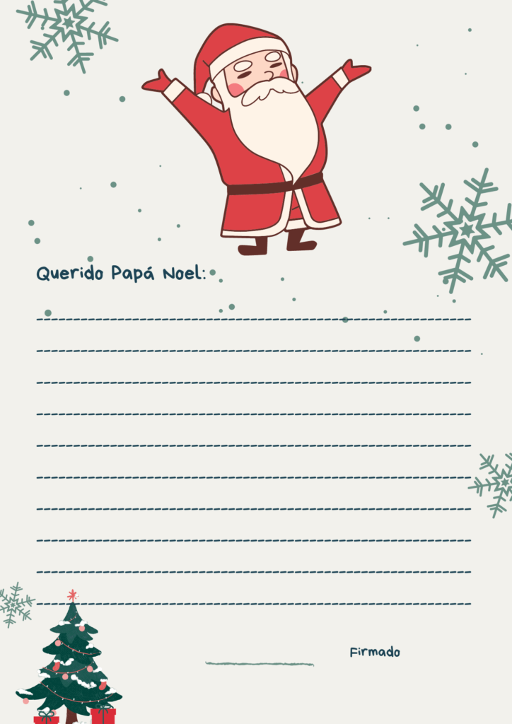 Carta Papa Noel diseño 10
