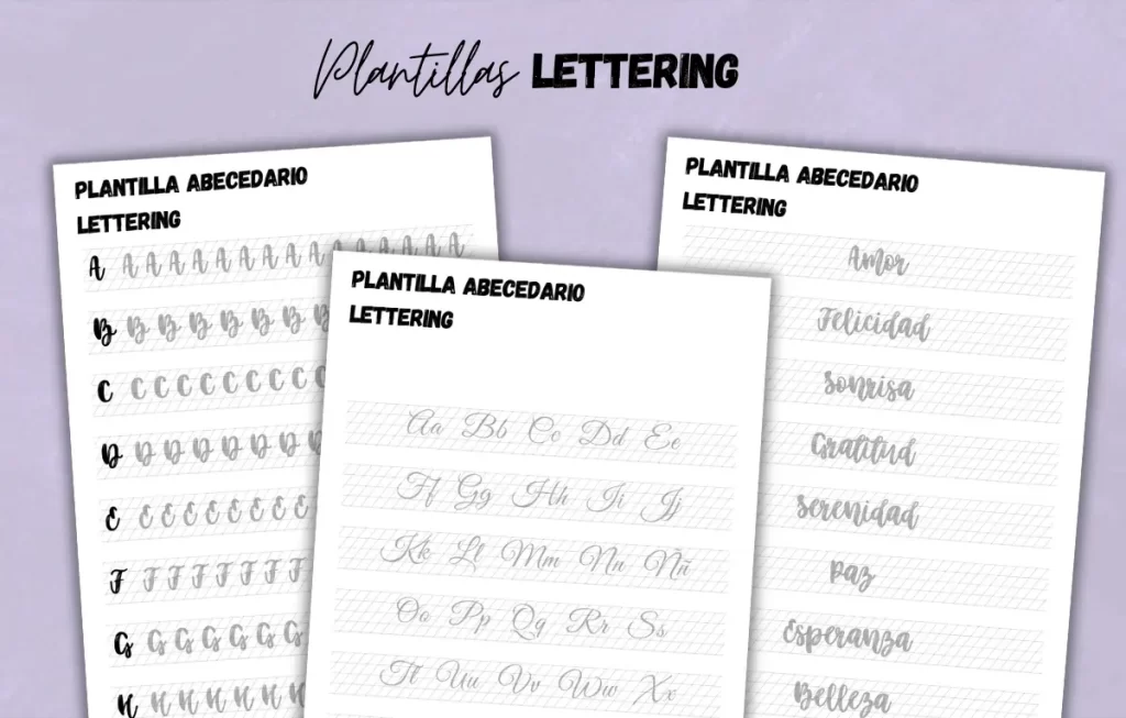 Plantillas lettering en pdf