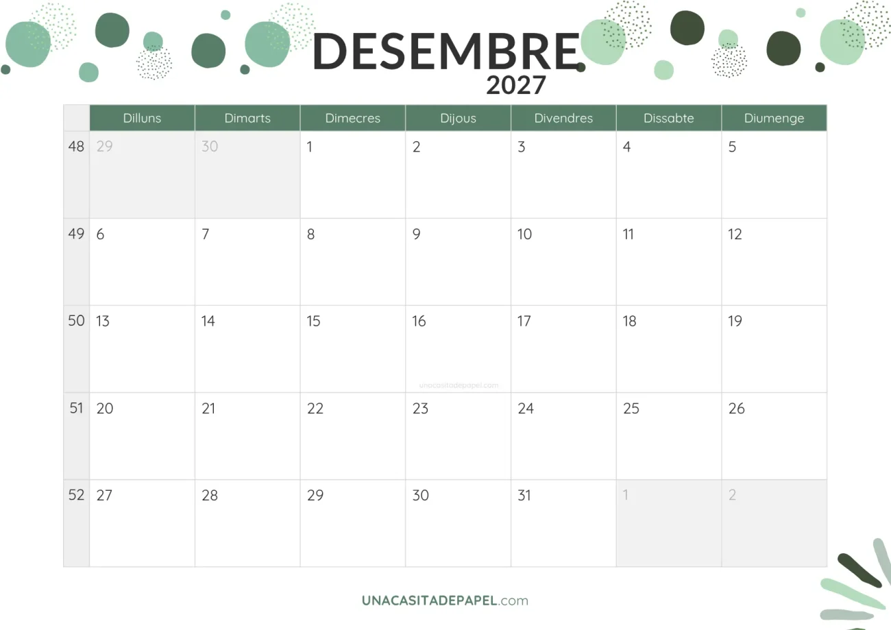 ca-calendari desembre 2027 amb topos en pdf