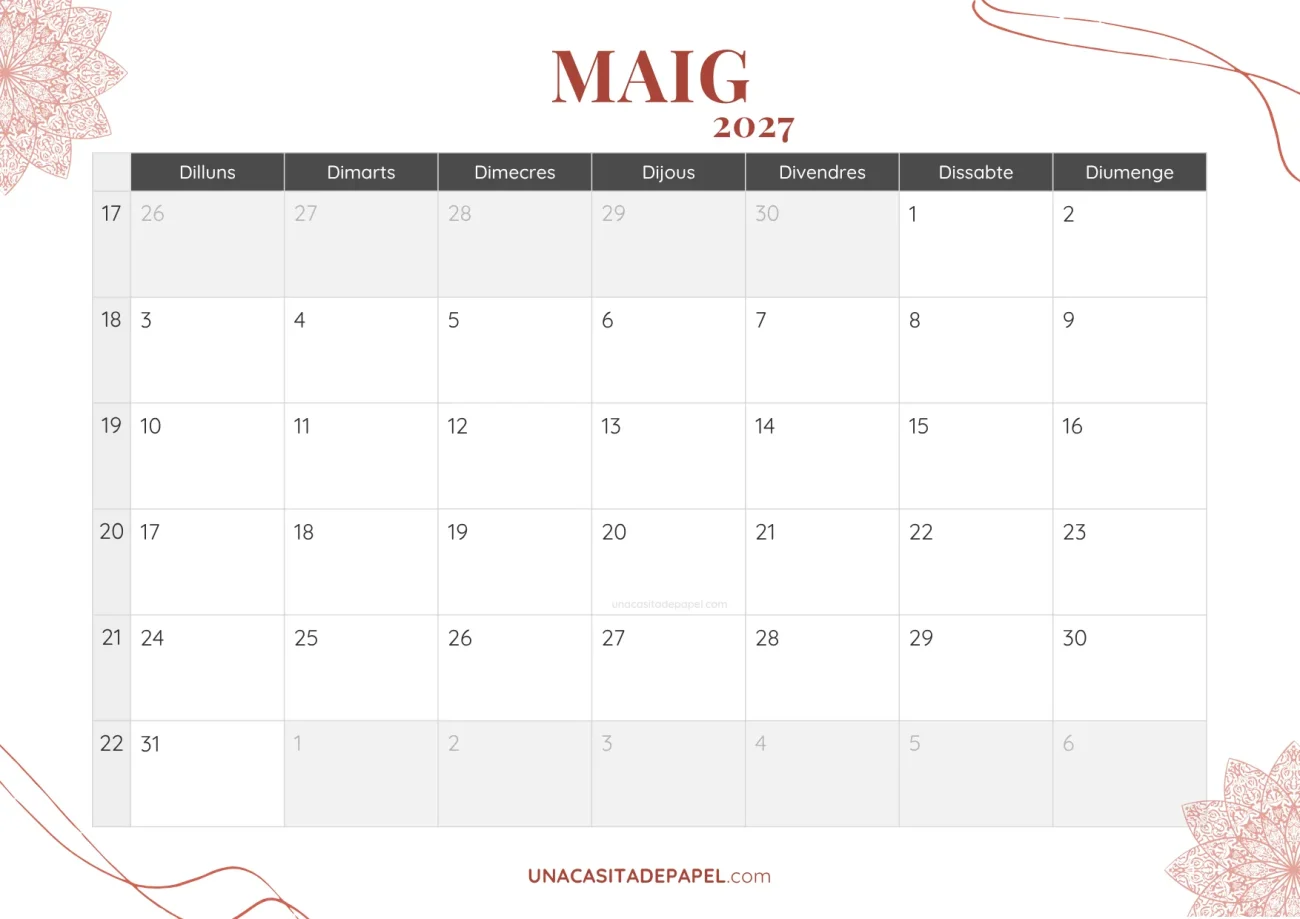 ca-calendari maig 2027 bohemi mensual