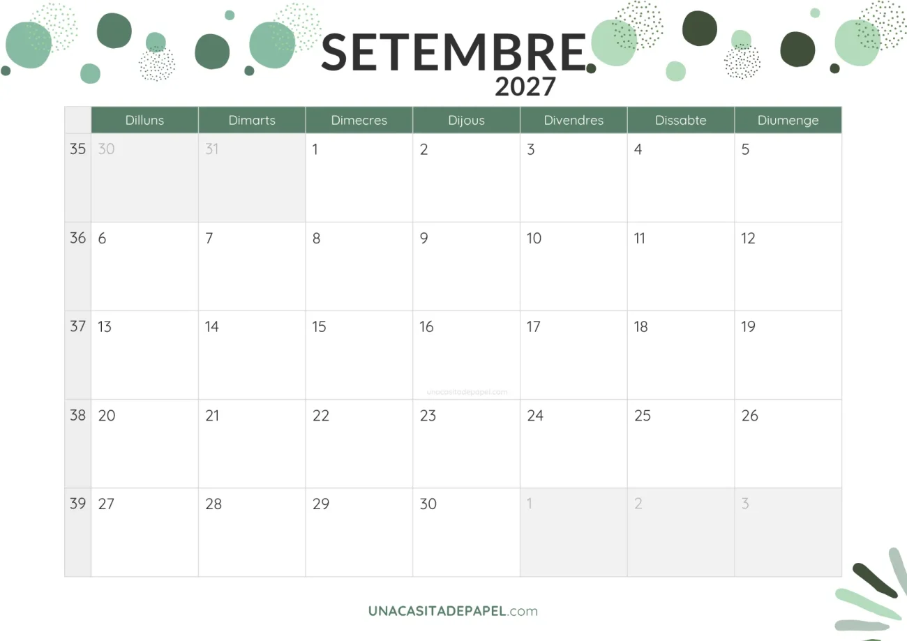 ca-calendari setembre 2027 amb topos en pdf