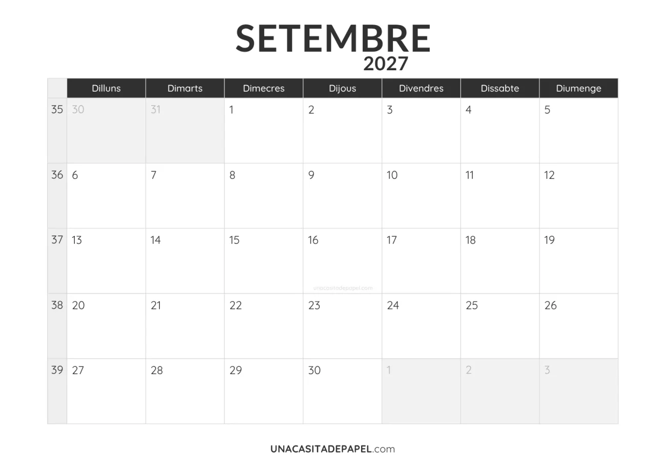 ca-calendari setembre 2027 minimalista imprimible