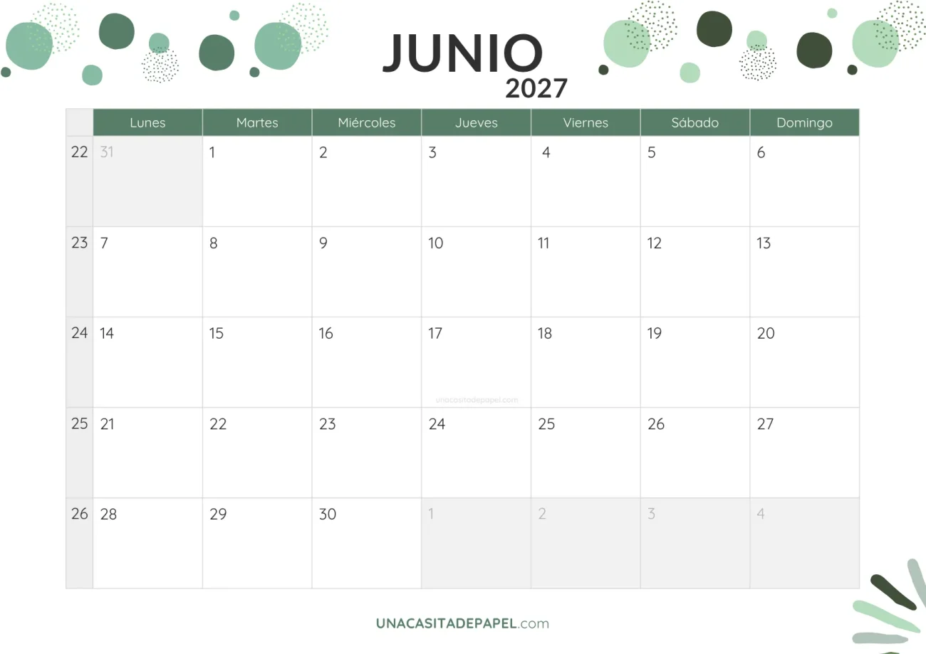 calendario junio 2027 con topos en pdf