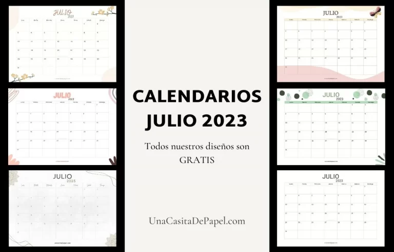 calendarios julio 2023