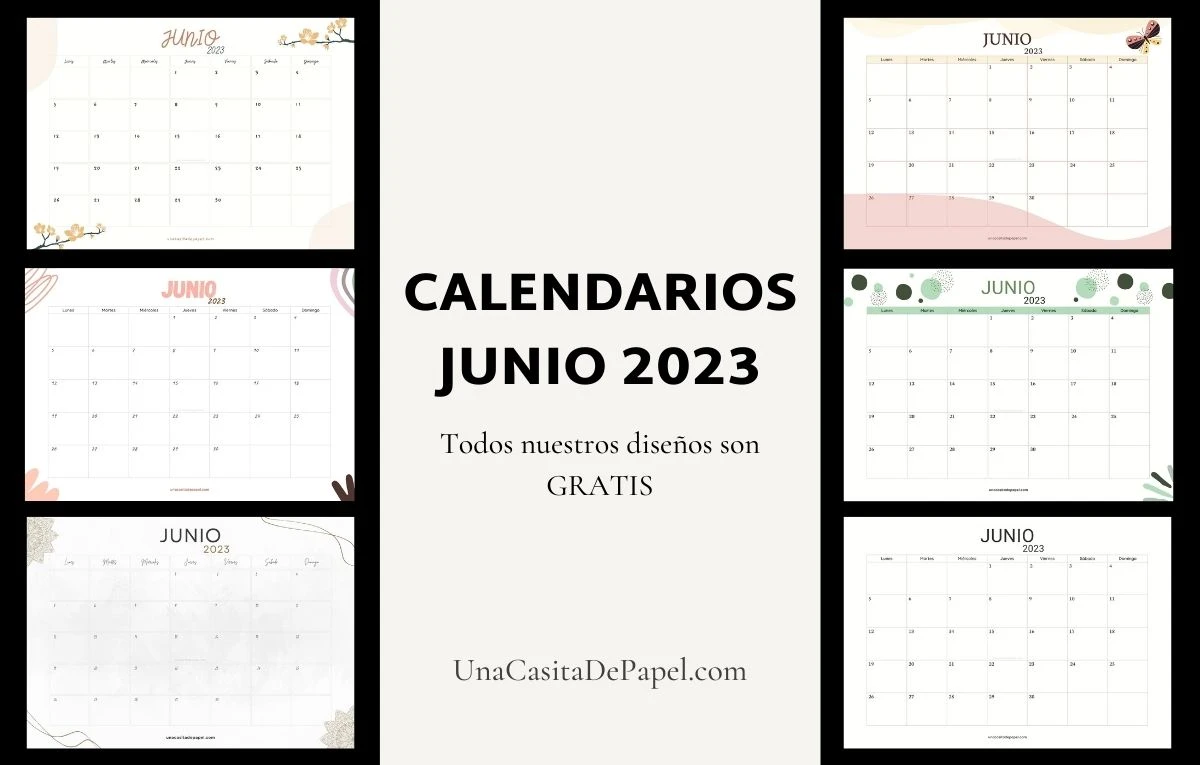 calendarios junio 2023