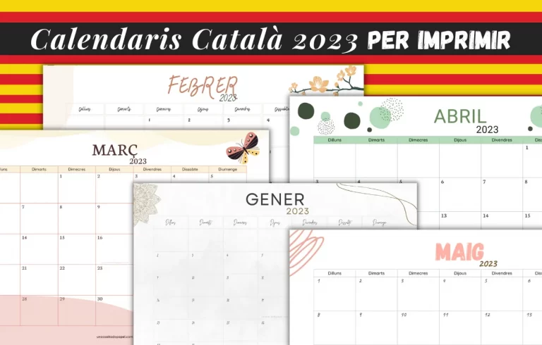 calendaris en català 2023 per imprimir